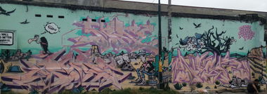 Graffiti Wall in Indonesia - Photo by Pentabarf - indonesia, indonesien, yogyakarta