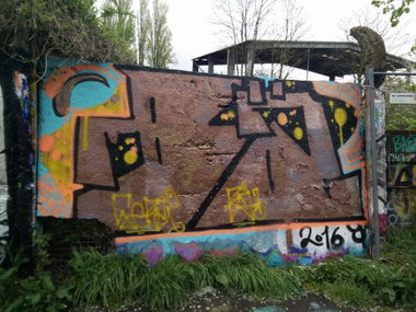 Graffiti Wall in Köln - Photo by Pentabarf - cgn, cologne, köln (2016)