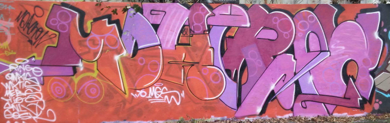 Graffiti Wall in Köln - Photo by Pentabarf - cgn, cologne, köln (2016)