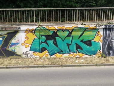 Graffiti Wall in Deutschland - Photo by Pentabarf - brühl, walloffame, eik (2016)
