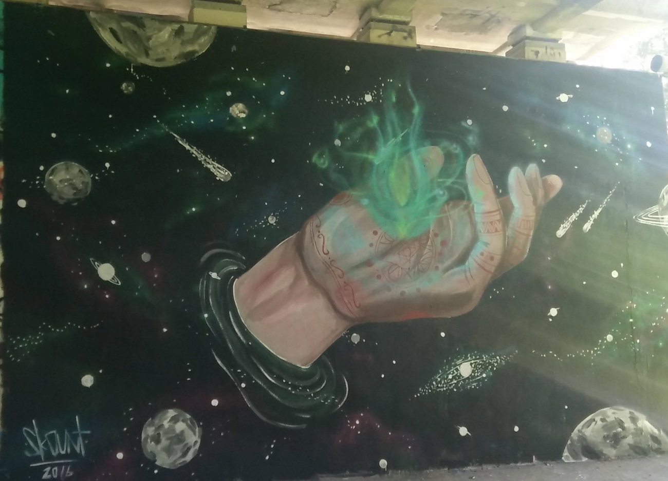 Graffiti Wall in Amsterdam - Photo by Pentabarf - amsterdam, flevopark, character