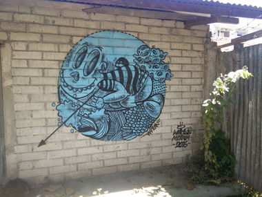 Graffiti Street Art in Indonesia - Photo by Pentabarf - indonesia, indonesien, lombok (2016)