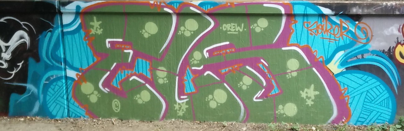 Graffiti Wall in Deutschland - Photo by Pentabarf - brühl, badorf, halloffame (2016)