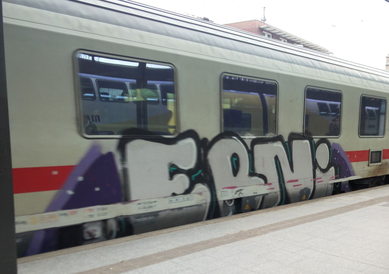 Graffiti Train - Photo by Pentabarf - Hamburg, HBF, erni (2018)