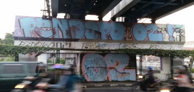 Graffiti Wall in Indonesia - Photo by Pentabarf - indonesia, indonesien, yogyakarta