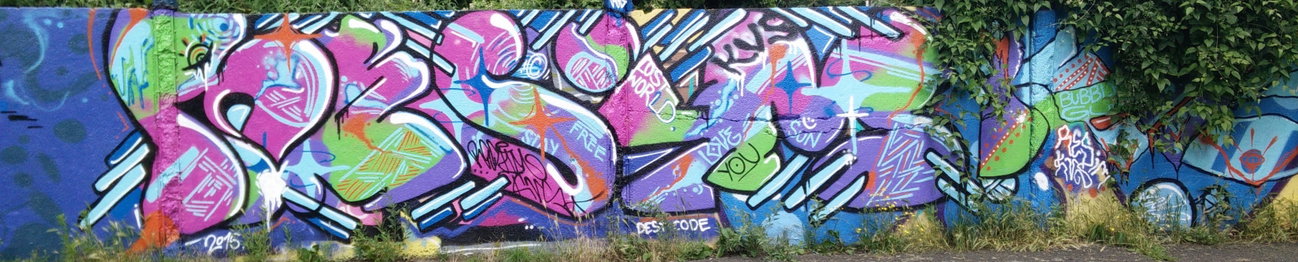 Graffiti Wall in Köln - Photo by Pentabarf - köln, cgn, cologne