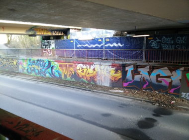 Graffiti Wall in Deutschland - Photo by Pentabarf - Scar, FMC, Logi