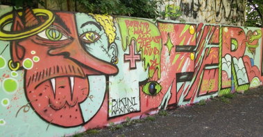 Graffiti Wall in Köln - Photo by Pentabarf - cgn, cologne, köln (2016)