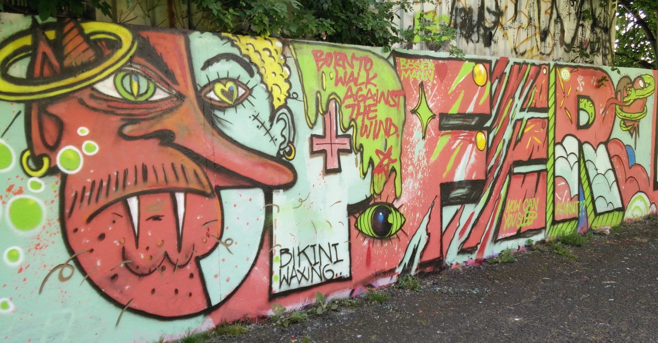 Graffiti Wall in Köln - Photo by Pentabarf - cgn, cologne, köln (2016)
