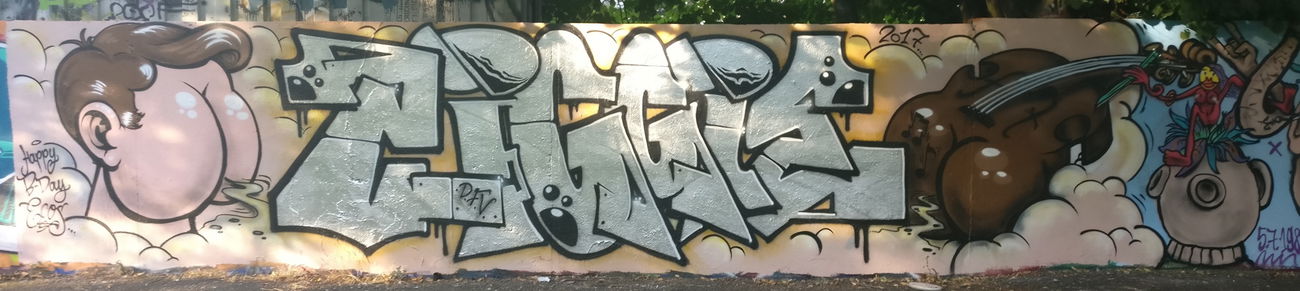 Graffiti Wall in Köln - Photo by Pentabarf - cgn, cologne, gremberg (2017)