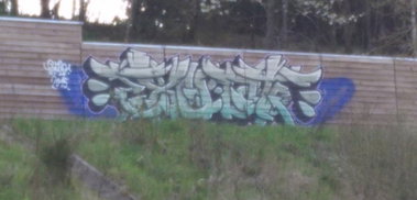 Graffiti in Germany - Photo by Pentabarf - A1, Eifel, Nettersheim (2015)