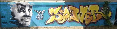 Graffiti in Deutschland - Photo by Pentabarf - brühl, walloffame, km (2016)