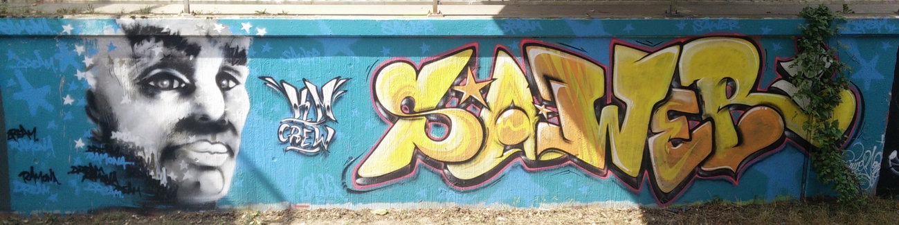 Graffiti in Deutschland - Photo by Pentabarf - brühl, walloffame, km (2016)