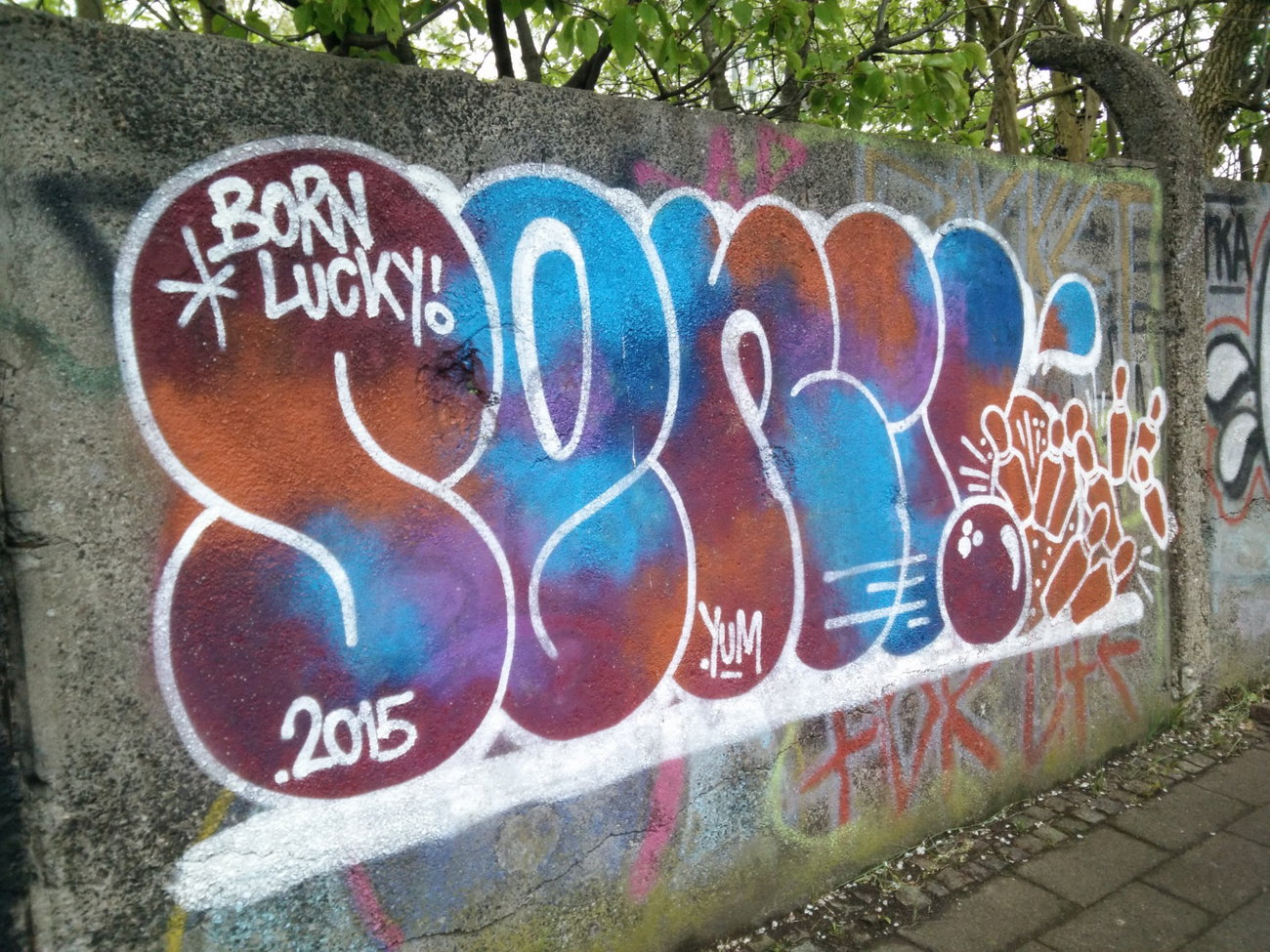 Graffiti Wall in Köln - Photo by Pentabarf - cgn, cologne, köln (2015)