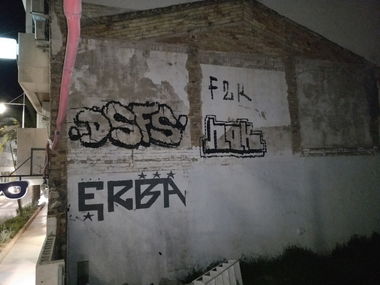 Graffiti Bombing in Altea - Photo by Pentabarf - spain, altea, dsf