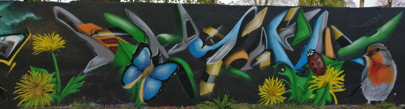 Graffiti Wall in Köln - Photo by Pentabarf - cologne, cgn, köln (2017)