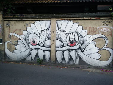 Graffiti Street Art in Indonesia - Photo by Pentabarf - indonesia, indonesien, ubud (2013)