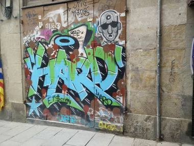 Graffiti Bombing in Barcelona - Photo by Pentabarf - Barcelona, Spanien, Spain