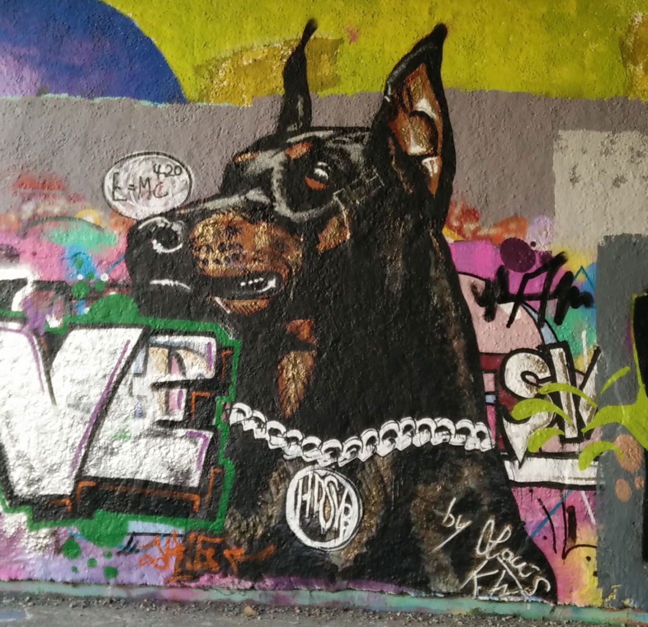 Graffiti Wall in Heidelberg - Photo by Pentabarf - heidelberg, halloffame, charakter (2016)