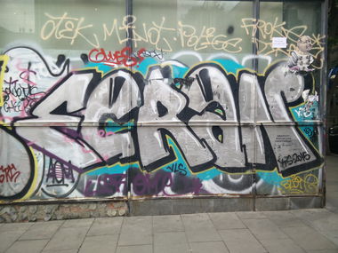 Graffiti Bombing in Barcelona - Photo by Pentabarf - Barcelona, Spanien, Spain