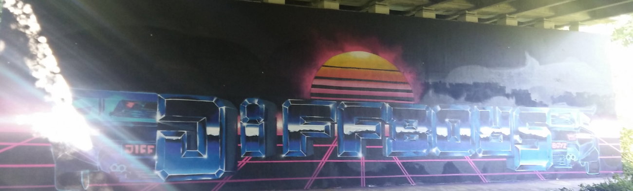 Graffiti in Amsterdam - Photo by Pentabarf - amsterdam, flevopark, jiff (2016)