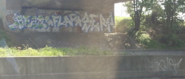 Graffiti in Deutschland - Photo by Pentabarf - A1, Euskirchen, Reat (2016)
