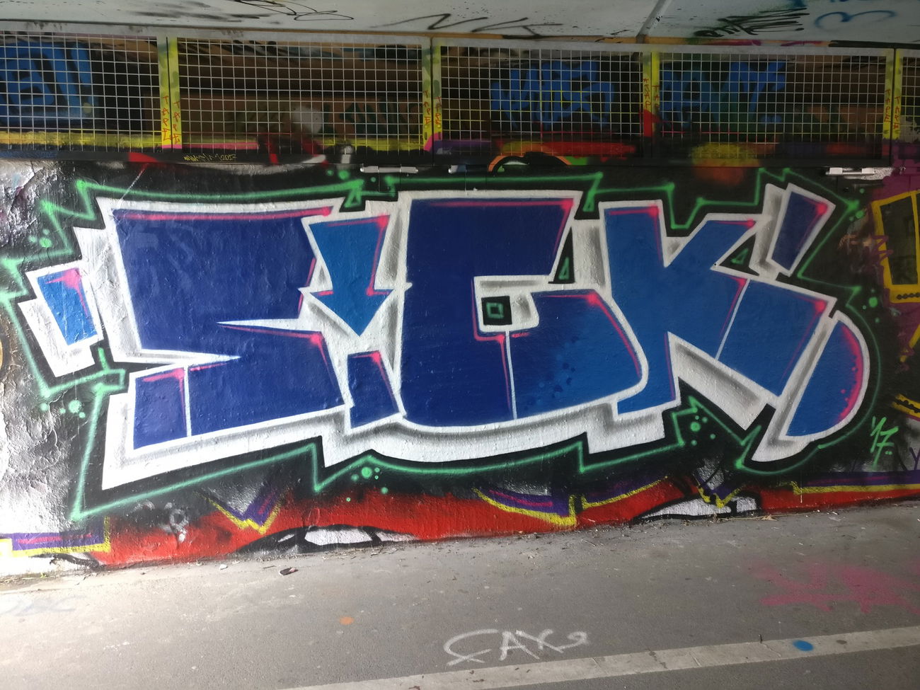 Graffiti Wall - Photo by Pentabarf - brühl, sick (2017)