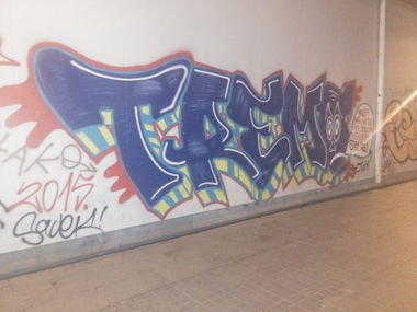 Graffiti Bombing in Barcelona - Photo by Pentabarf - barcelona, spain, tremo