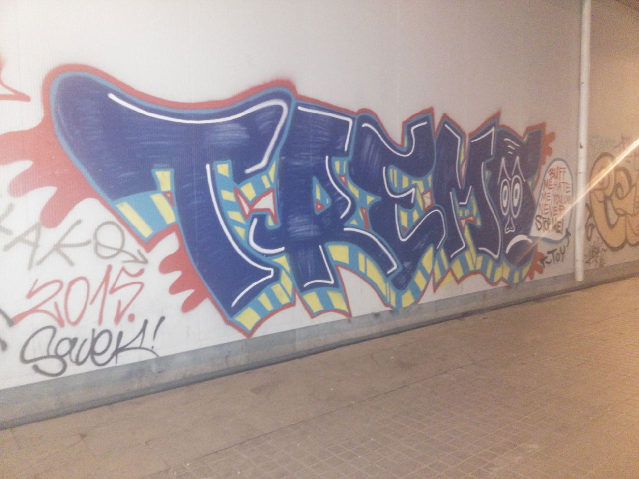 Graffiti Bombing in Barcelona - Photo by Pentabarf - barcelona, spain, tremo