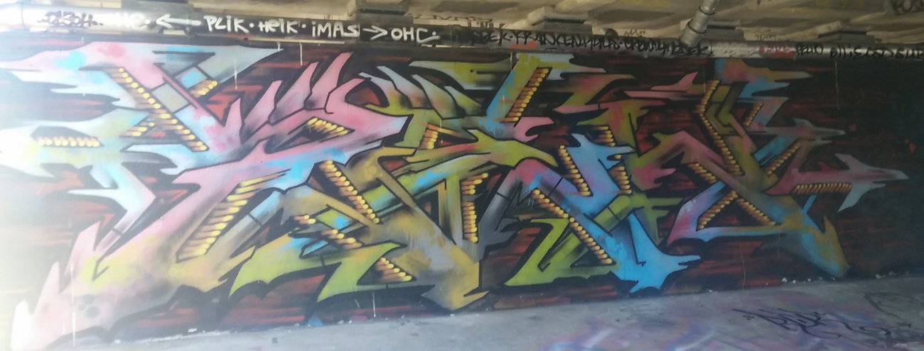 Graffiti Wall in Amsterdam - Photo by Pentabarf - amsterdam, flevopark