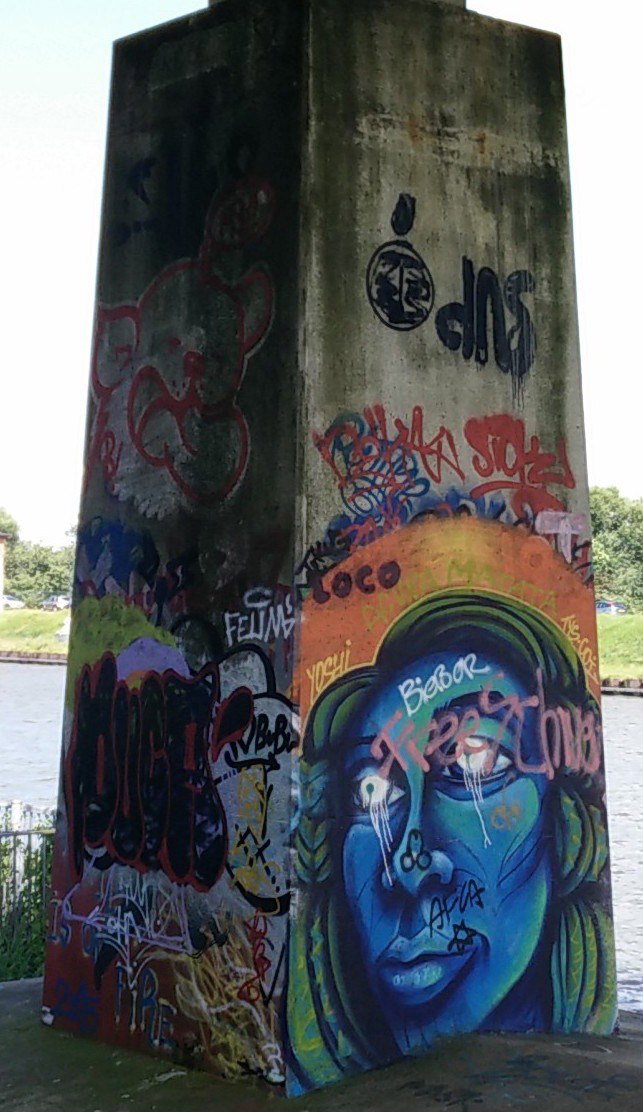 Graffiti Wall in Amsterdam - Photo by Pentabarf - amsterdam, Flevopark, character