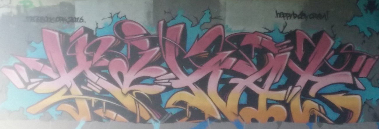 Graffiti in Amsterdam - Photo by Pentabarf - amsterdam, flevopark, hihat (2016)