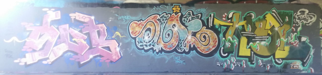 Graffiti Wall in Amsterdam - Photo by Pentabarf - amsterdam, flevopark