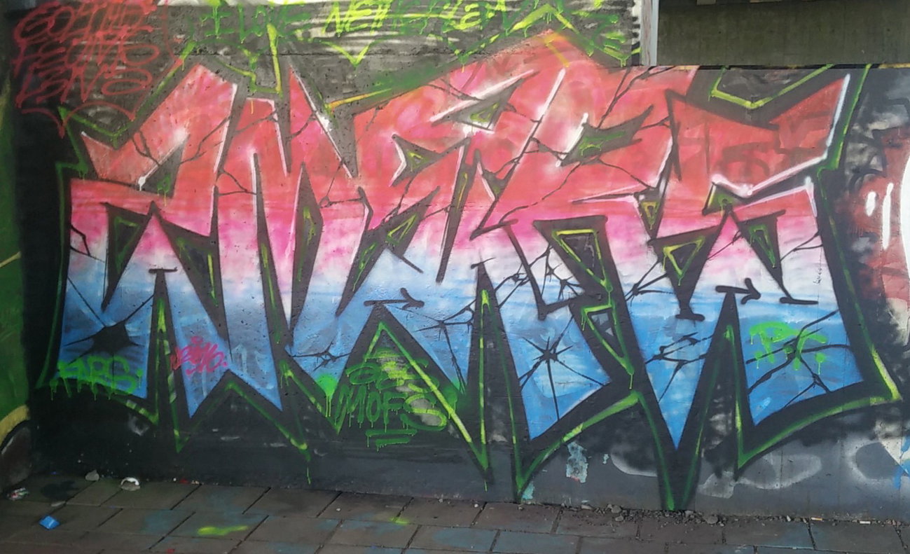 Graffiti in Amsterdam - Photo by Pentabarf - amsterdam, flevopark, zmers (2016)