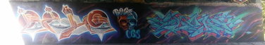 Graffiti Wall in Amsterdam - Photo by Pentabarf - amsterdam, flevopark, character