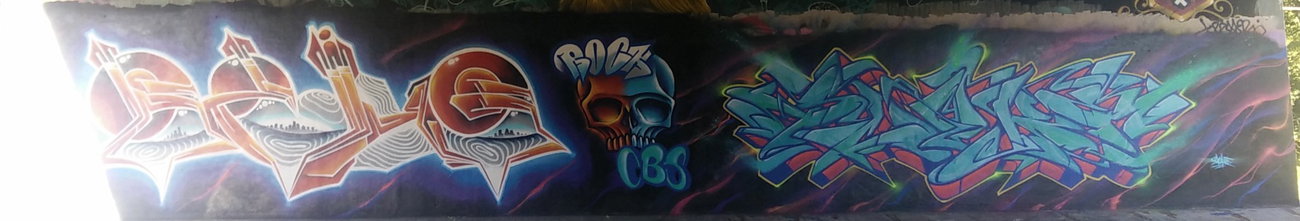 Graffiti Wall in Amsterdam - Photo by Pentabarf - amsterdam, flevopark, character