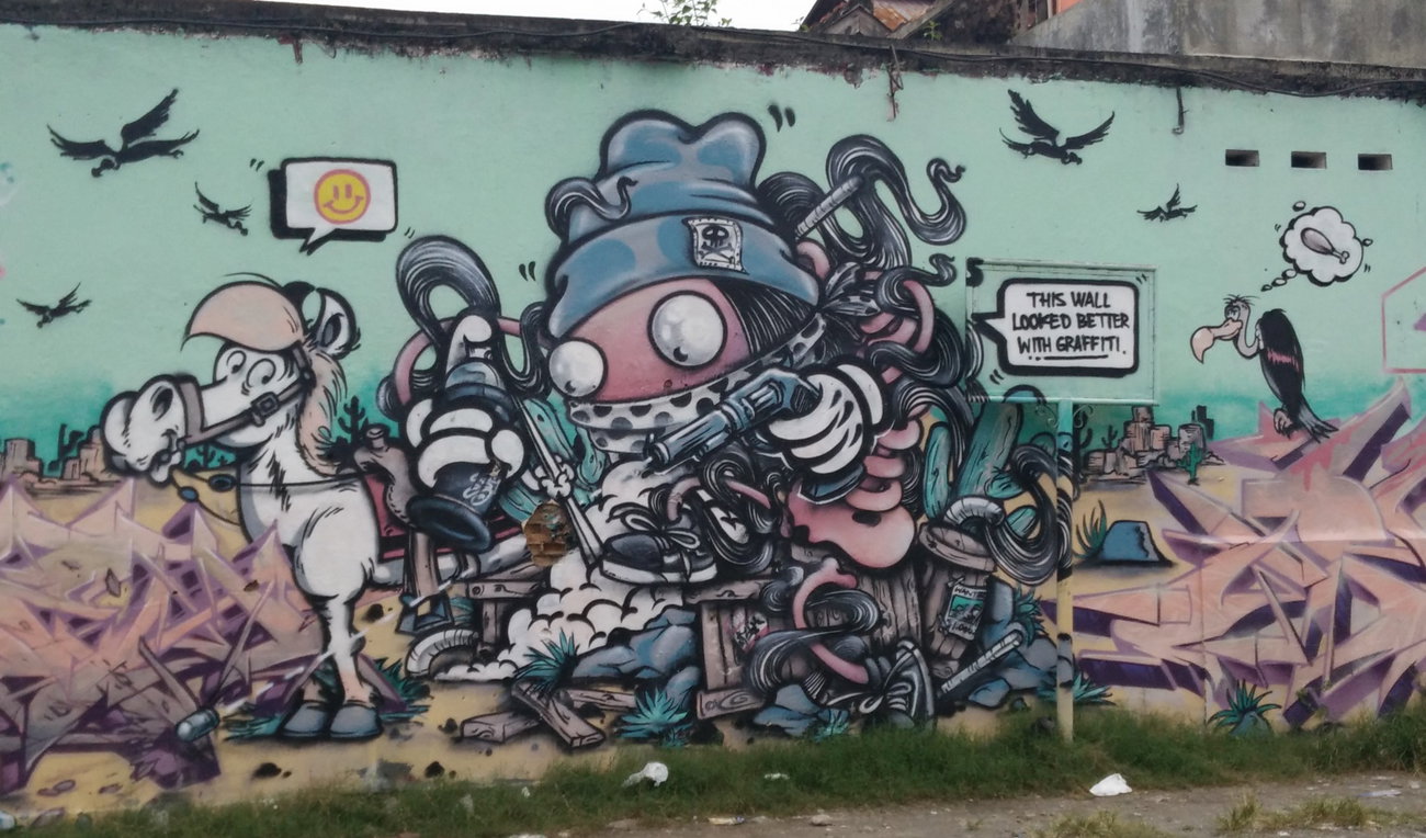 Graffiti in Indonesia - Photo by Pentabarf - indonesia, indonesien, yogyakarta