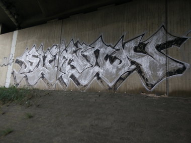 Graffiti in Deutschland - Photo by Pentabarf - A1, eifel, puton