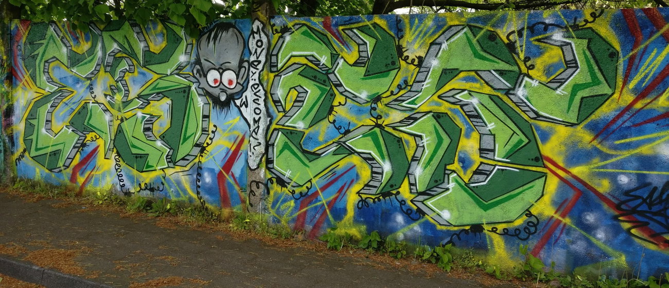 Graffiti Wall in Köln - Photo by Pentabarf - cgn, cologne, köln (2017)