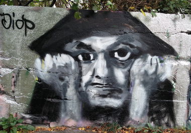 Graffiti Wall in Köln - Photo by Pentabarf - gremberg, character (2017)