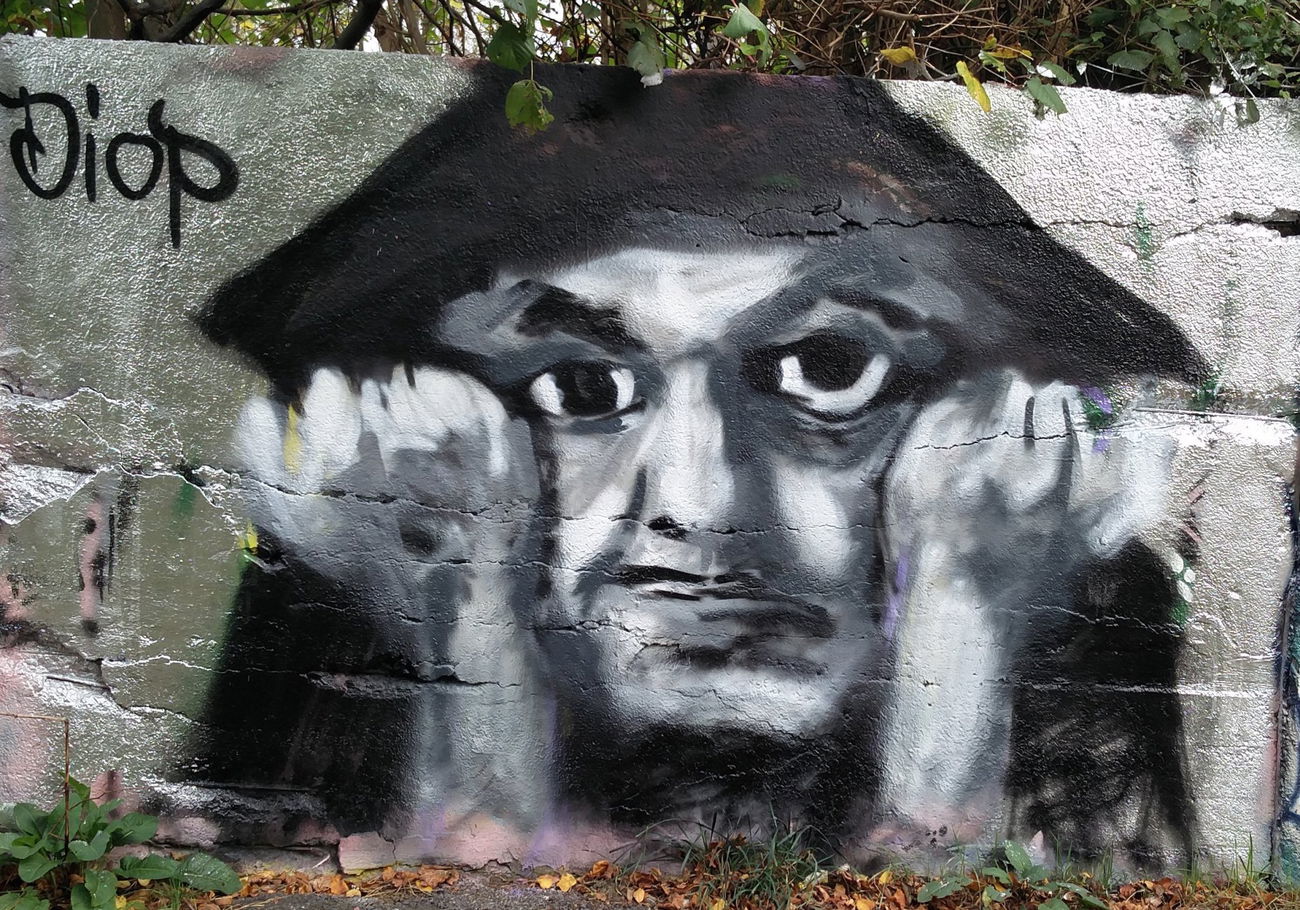 Graffiti Wall in Köln - Photo by Pentabarf - gremberg, character (2017)