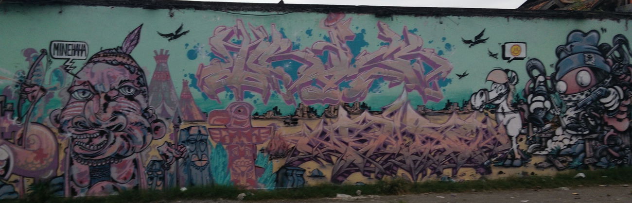 Graffiti Wall in Indonesia - Photo by Pentabarf - indonesia, indonesien, yogyakarta