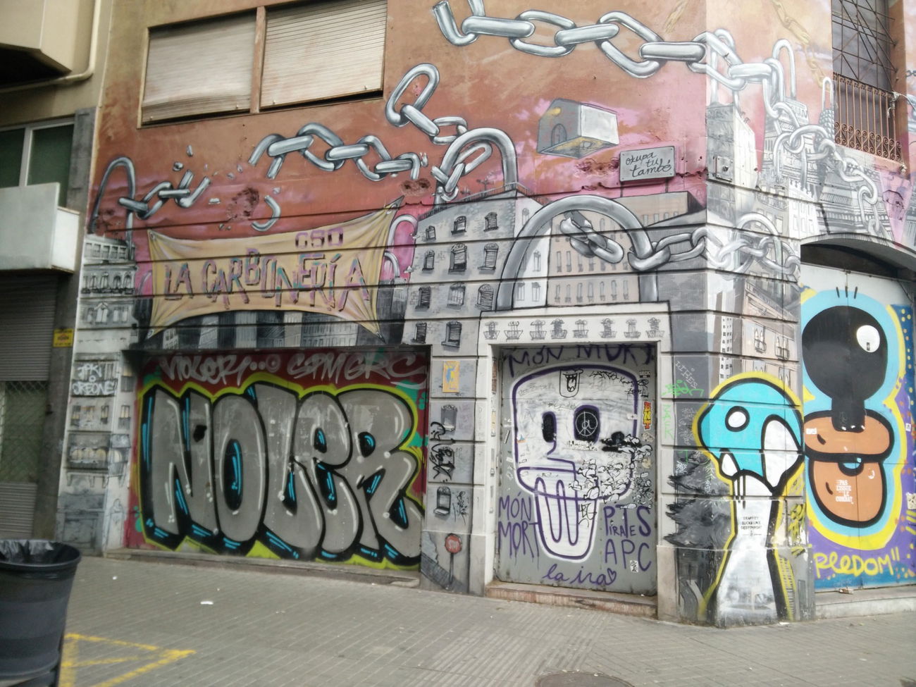 Graffiti Wall in Barcelona - Photo by Pentabarf - Barcelona, Spanien, Spain