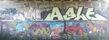 Graffiti Wall in Amsterdam - Photo by Pentabarf - amsterdam, flevopark