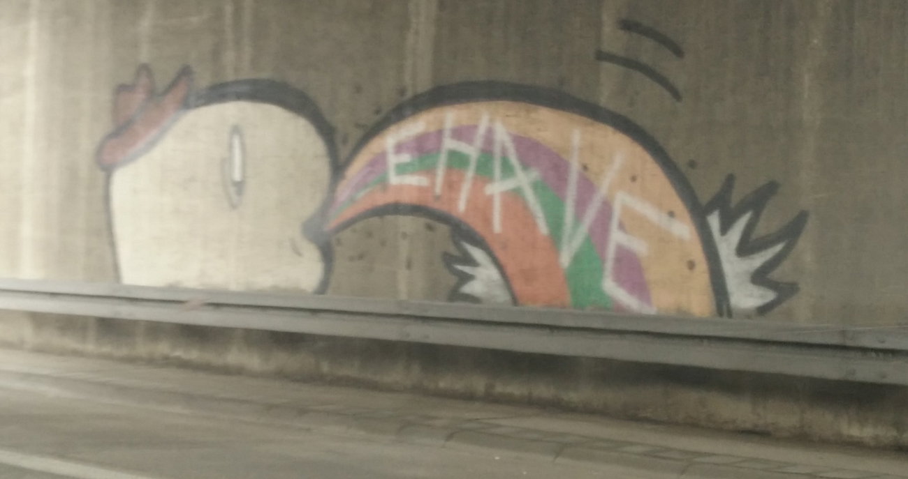 Graffiti in Deutschland - Photo by Pentabarf - A555, köln, cgn