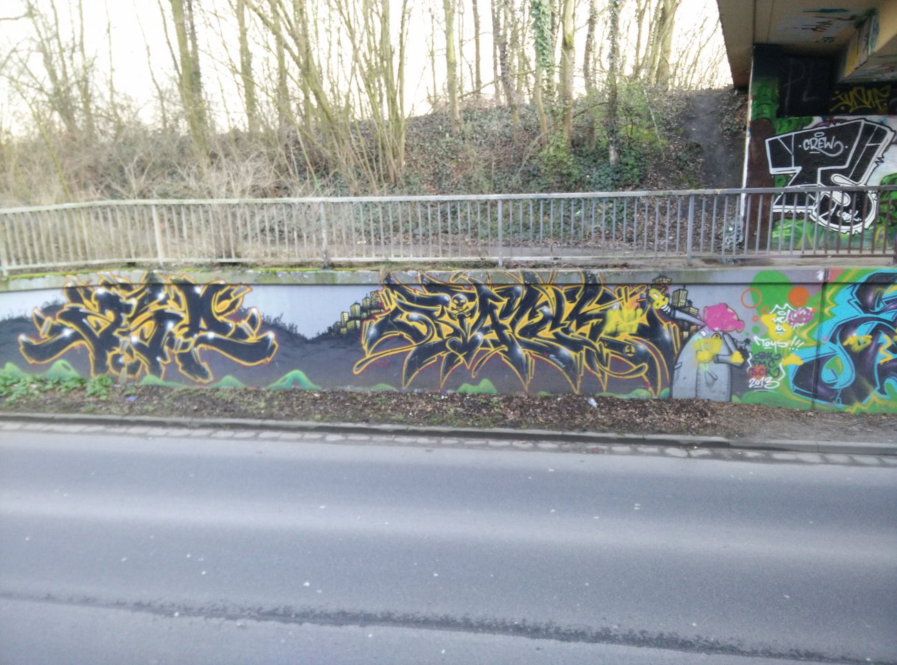 Graffiti Wall in Deutschland - Photo by Pentabarf - Biatch, TScrew, WallofFame