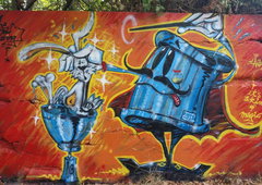 Graffiti Wall in Köln - Photo by Pentabarf - cgn, cologne, Köln (2018)