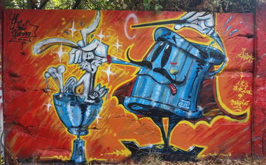 Graffiti Wall in Köln - Photo by Pentabarf - cgn, cologne, Köln (2018)