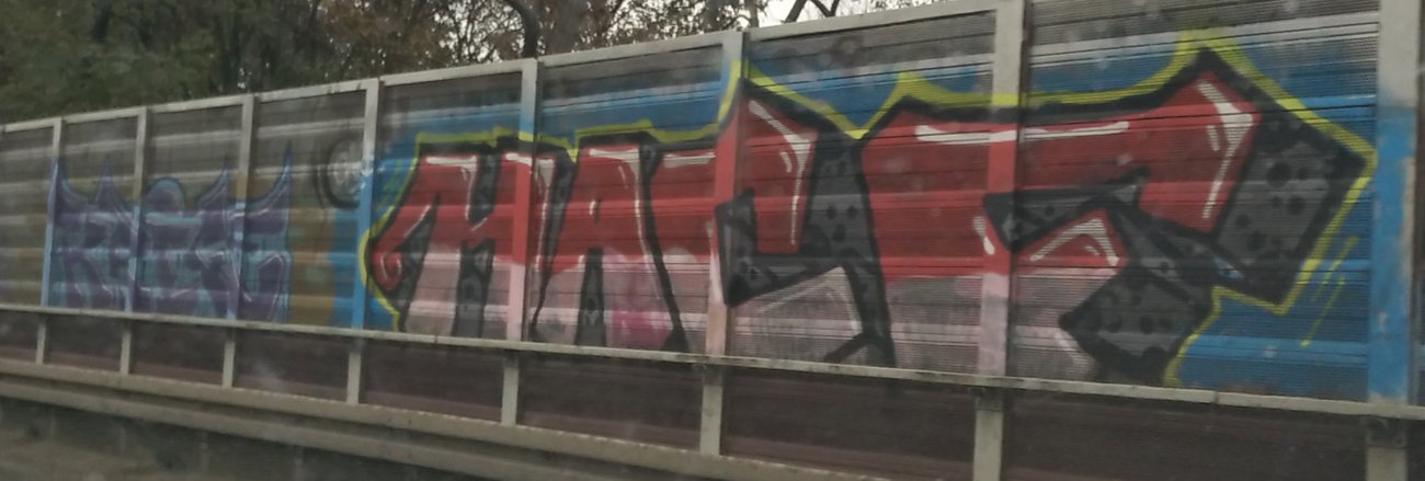 Graffiti Wall in Deutschland - Photo by Pentabarf - A555, Krice, HACF
