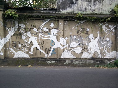 Graffiti Street Art in Indonesia - Photo by Pentabarf - indonesia, indonesien, ubud